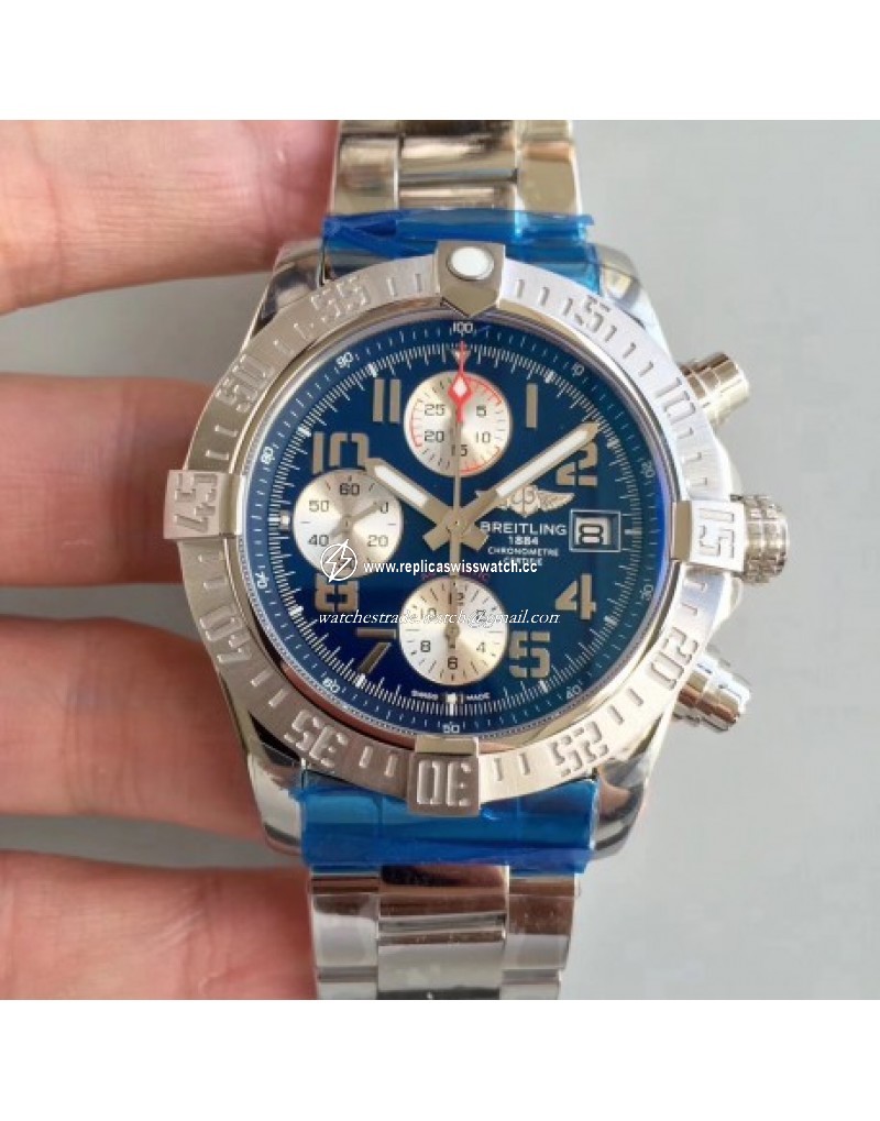 Breitling Avenger II Automatic Chronograph A1338111/C870SS GF Stainless Steel Blue 